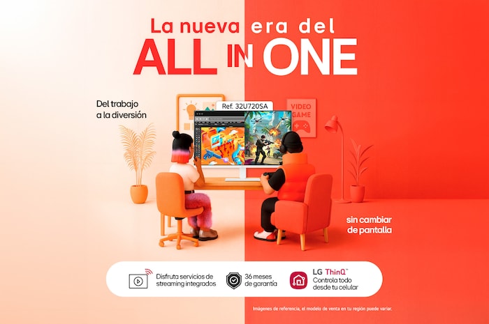 Vista tracera Smart Monitor 4K